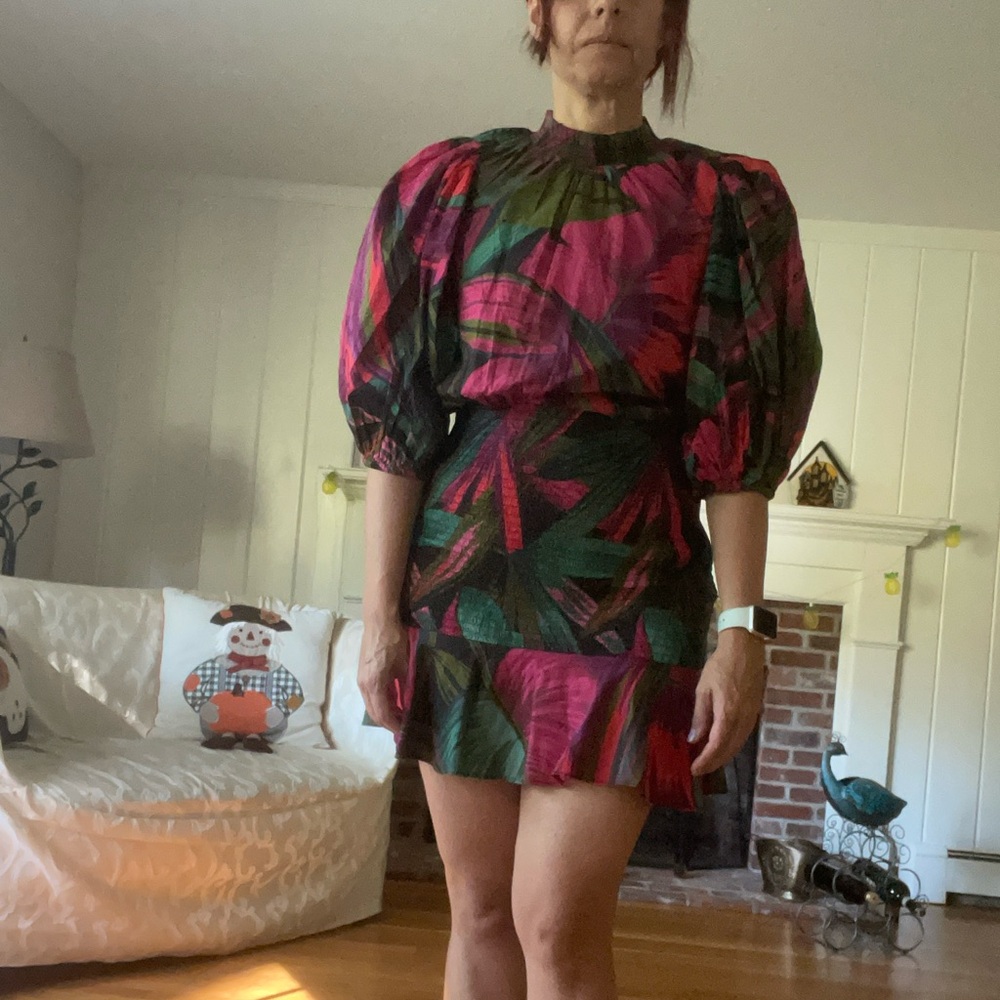FARM Rio Midnight Leaves Dress